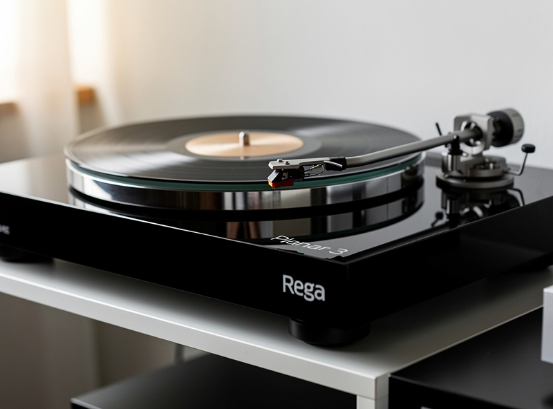 Technics direct drive turntable with platter removed showing the motor assembly