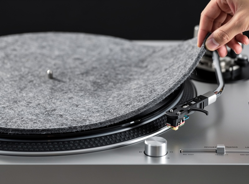 Felt DJ mat slip properties