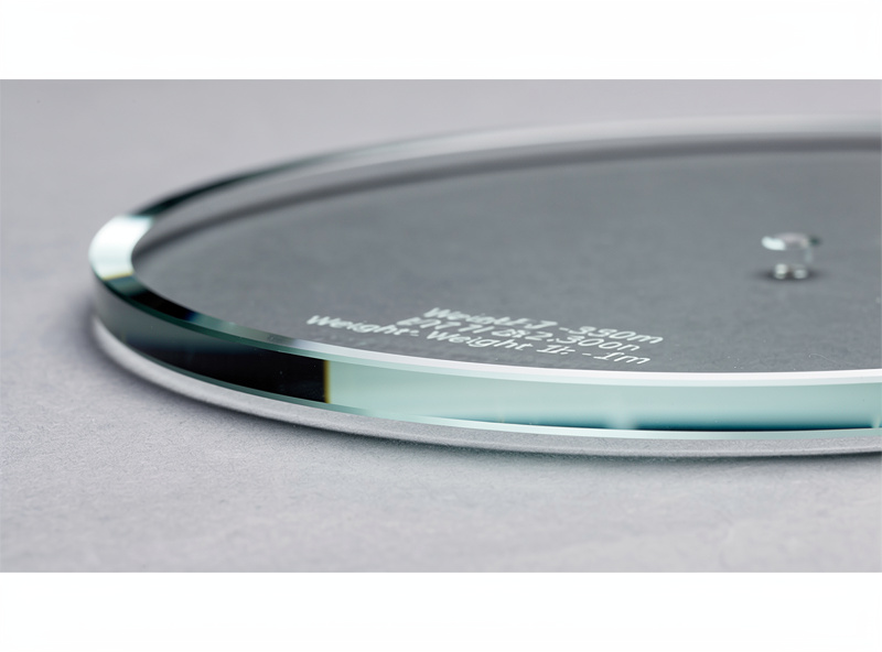 Glass platter weight thickness