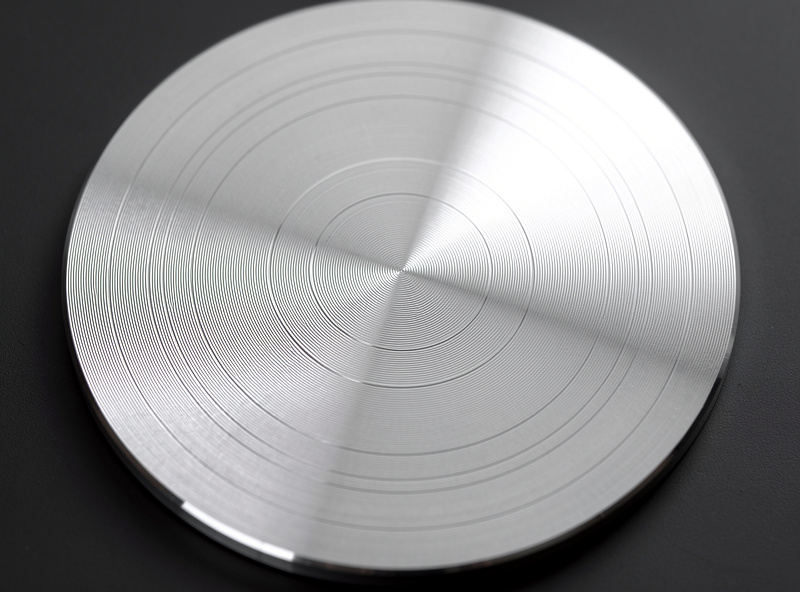Machined aluminum platter