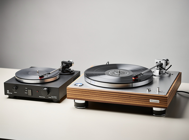 Person placing a vinyl record on a manual turntable