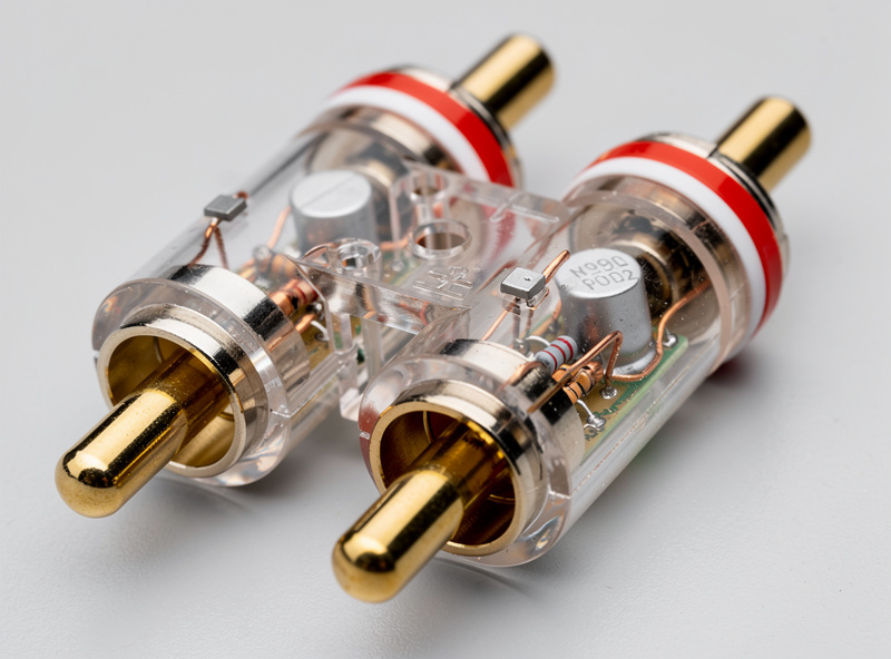 RCA loading plugs with resistor and capacitor for phono preamp