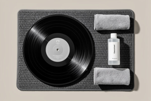 Wet cleaning vinyl records